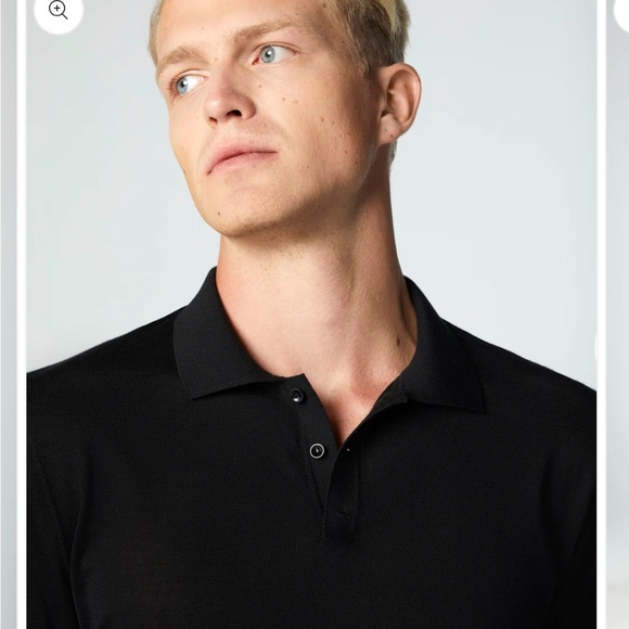 Manrico Cashmere Manhattan 100 Percent Cashmere quarter button polo - Picture 13 of 14